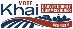 Khai Tran for Carver County Commissioner, District 5 Logo